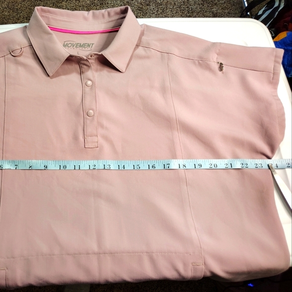 Movement by Butter Soft Mintaka scrub top, shirt collar, size L,mauve pink. - Picture 11 of 17